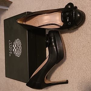 Black platform heels